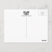 Kalm houden en Chess afspelen Briefkaart (Achterkant)