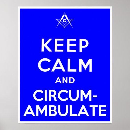 Kalm houden en circuleren poster (Voorkant)