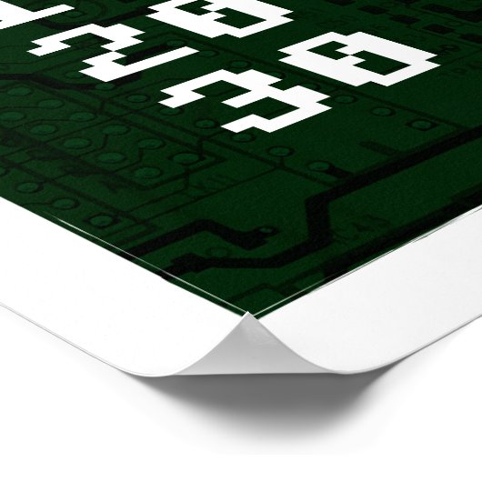 Kalm houden en computer op Poster houden (Hoek)