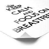 Kalm houden en concentreren op borstvoeding foto afdruk (Hoek)