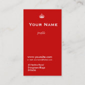 kalm houden en contact met me opnemen visitekaartje (Achterkant)