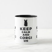 Kalm houden en Corgi op Mok houden (Midden)