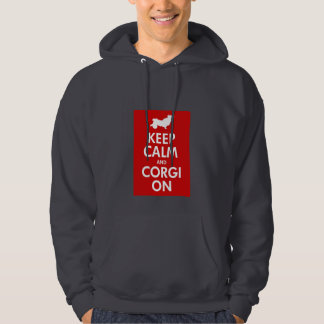 Kalm houden en Corgi op Wheeled Corgi houden Hoodie