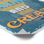 Kalm houden en Creëer Poster (Hoek)