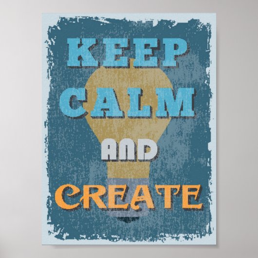 Kalm houden en Creëer Poster (Voorkant)