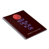 Kalm houden en cricket afspelen notitieboek (Rechterzijde)