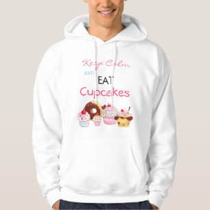 Kalm houden en Cupcakes eten Hoodie