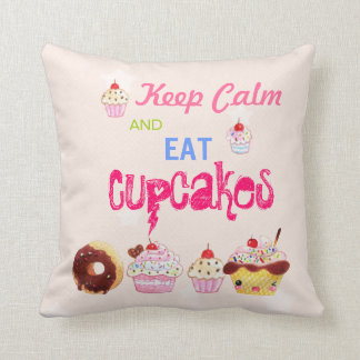 Kalm houden en Cupcakes eten Kussen