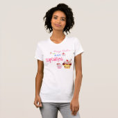 Kalm houden en Cupcakes eten T-shirt (Voorkant volledig)