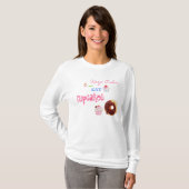 Kalm houden en Cupcakes eten T-shirt (Voorkant volledig)