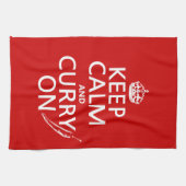 Kalm houden en curry aan theedoek (Horizontaal)