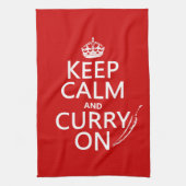 Kalm houden en curry aan theedoek (Verticaal)