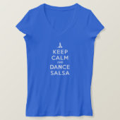 Kalm houden en Dance Salsa T-shirt (Design voorkant)