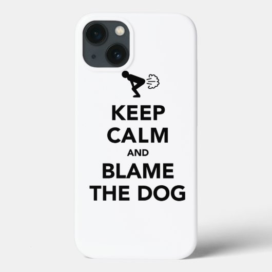 Kalm houden en de hond de schuld geven Case-Mate iPhone case (Achterkant)