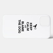 Kalm houden en de hond de schuld geven Case-Mate iPhone case (Achterkant (horizontaal))