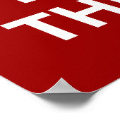 Kalm houden en de hond de schuld geven poster (Hoek)