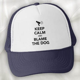 Kalm houden en de hond de schuld geven trucker pet