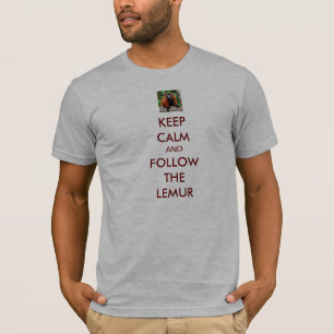 Kalm houden en de Lemur volgen T-shirt