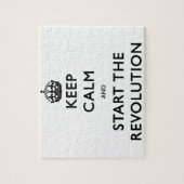 Kalm houden en de revolutie starten legpuzzel (Verticaal)