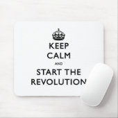 Kalm houden en de revolutie starten muismat (Met muis)