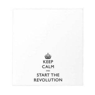 Kalm houden en de revolutie starten notitieblok