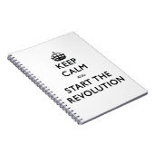 Kalm houden en de revolutie starten notitieboek (Rechterzijde)