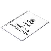 Kalm houden en de revolutie starten notitieboek (Linkerzijde)