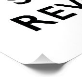 Kalm houden en de revolutie starten perfect poster (Hoek)