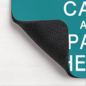 Kalm houden en de Rum mousepad doorgeven Muismat (Hoek)