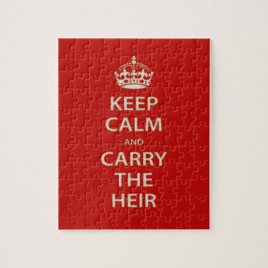 Kalm houden en de verwarming dragen legpuzzel (Verticaal)