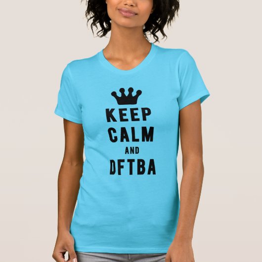 Kalm houden en DFTBA | Verse draden T-shirt (Voorkant)