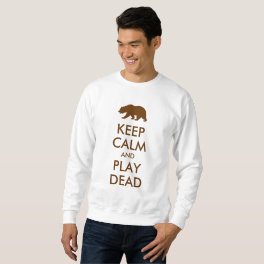 Kalm houden en doden afspelen trui (Voorkant volledig)