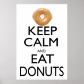 Kalm houden en donuts eten poster (Voorkant)