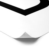 Kalm houden en donuts eten poster (Hoek)