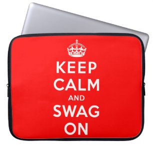Kalm houden en doorbladeren laptop sleeve