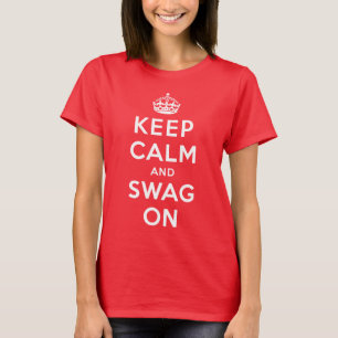 Kalm houden en doorbladeren t-shirt