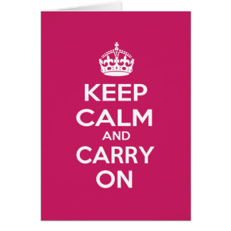 Kalm houden en doorgaan