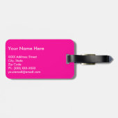 Kalm houden en doorgaan bagagelabel (Achterkant horizontaal)