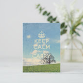 kalm houden en doorgaan briefkaart (Staand voorkant)