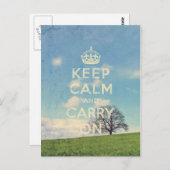 kalm houden en doorgaan briefkaart (Voorkant / Achterkant)