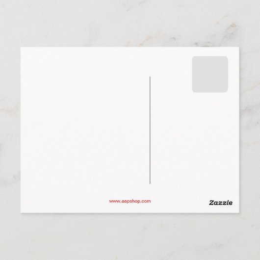 Kalm houden en doorgaan briefkaart (Achterkant)