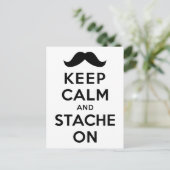 Kalm houden en doorgaan briefkaart (Staand voorkant)