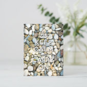 kalm houden en doorgaan briefkaart (Staand voorkant)