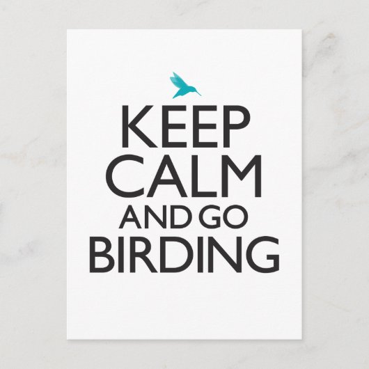 Kalm houden en doorgaan briefkaart (Voorkant)