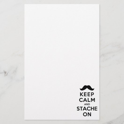 Kalm houden en doorgaan briefpapier (Voorkant)