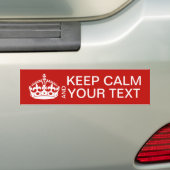 Kalm houden en  doorgaan bumpersticker (Op auto)