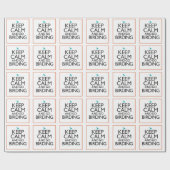 Kalm houden en doorgaan cadeaupapier (Vlak)