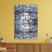 kalm houden en doorgaan canvas afdruk (Insitu (Woonkamer))