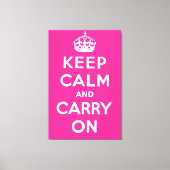 Kalm houden en doorgaan canvas afdruk (Voorkant)