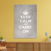 Kalm houden en doorgaan canvas afdruk (Insitu (Woonkamer))